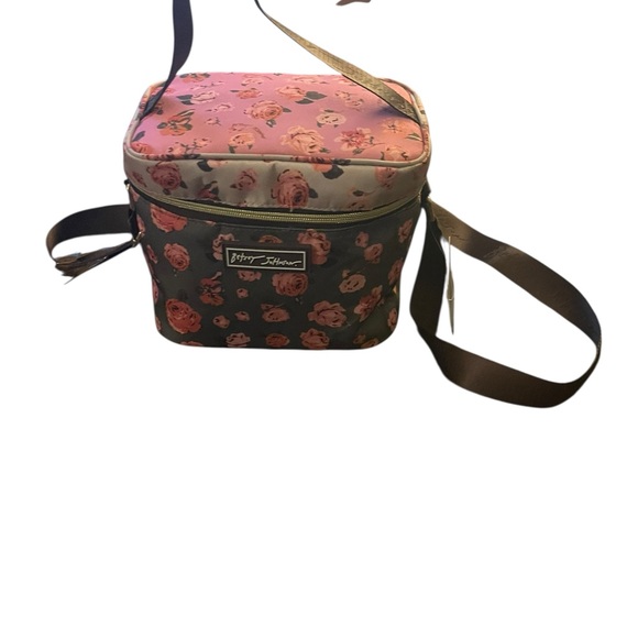 BETSEY JOHNSON Insulated Lunch Box Tote Cooler Bag Multicolor Floral, NWT - Picture 4 of 11